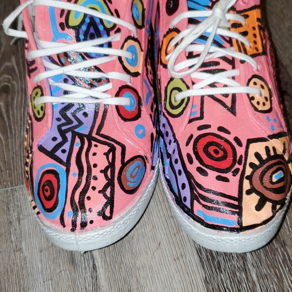Custom Painted Sneakers From Kenya